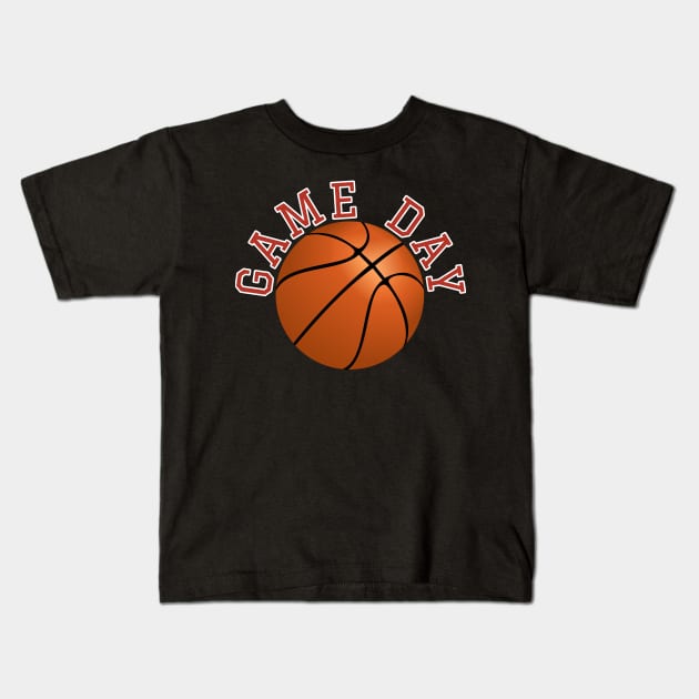 Game day basketball design Kids T-Shirt by Apparels2022